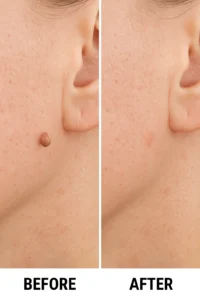 Skin tags removal Witney before and after