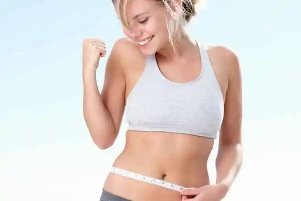 woman happy after fat reduction treatment Witney