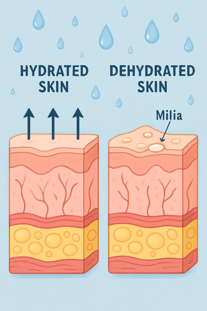 The importance of hydration and milia production Witney