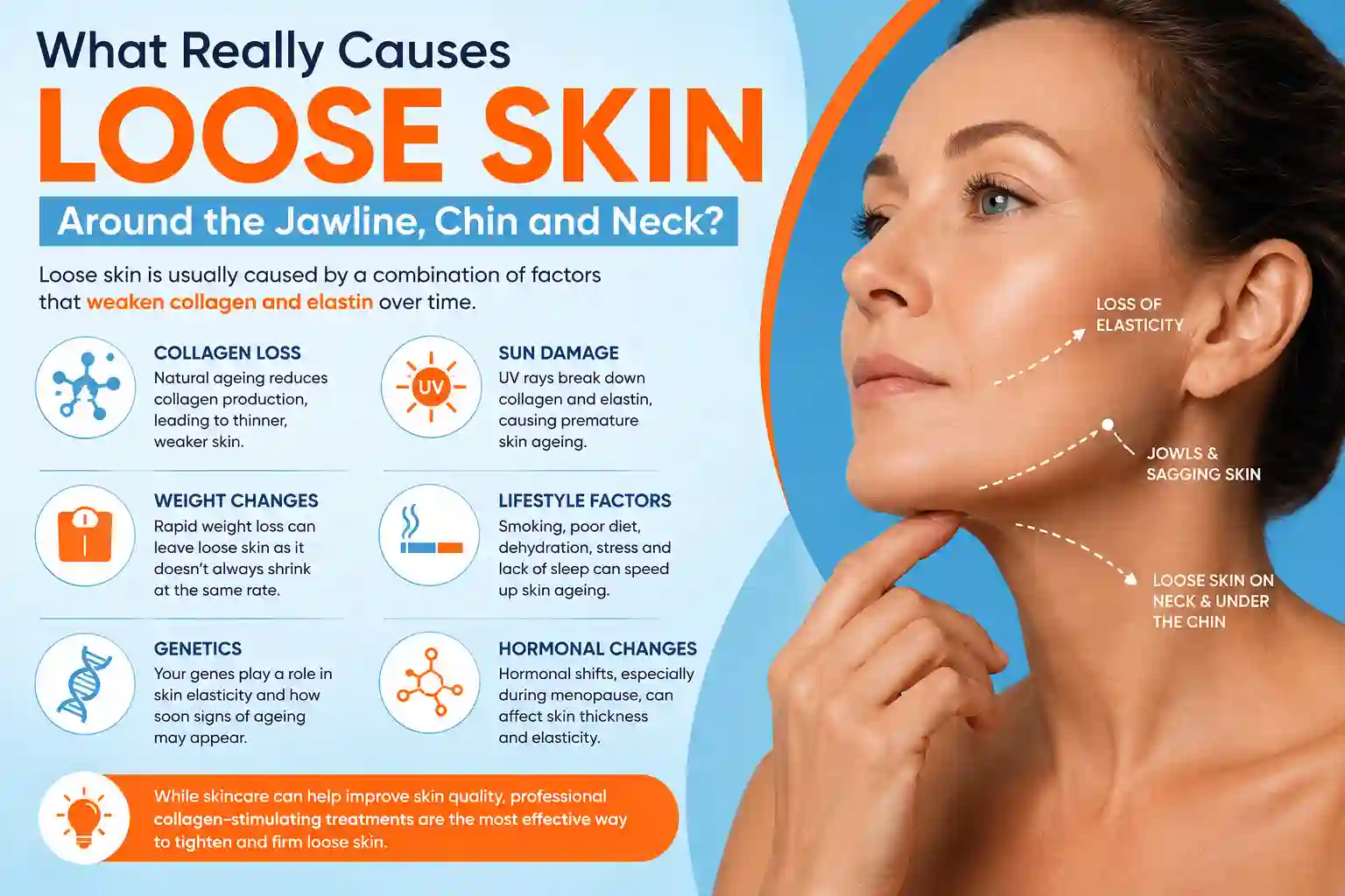 What Really Causes Loose Skin Around the Jawline, Chin and Neck Witney?